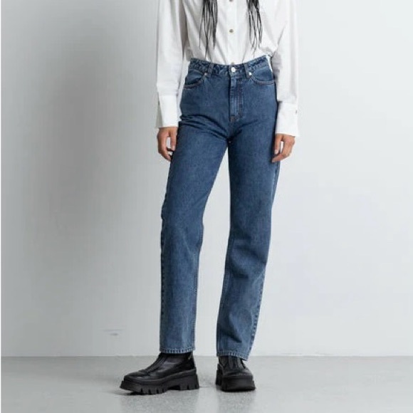 Holzweiler Blue Naomi Straight-Leg Jeans - Picture 1 of 4
